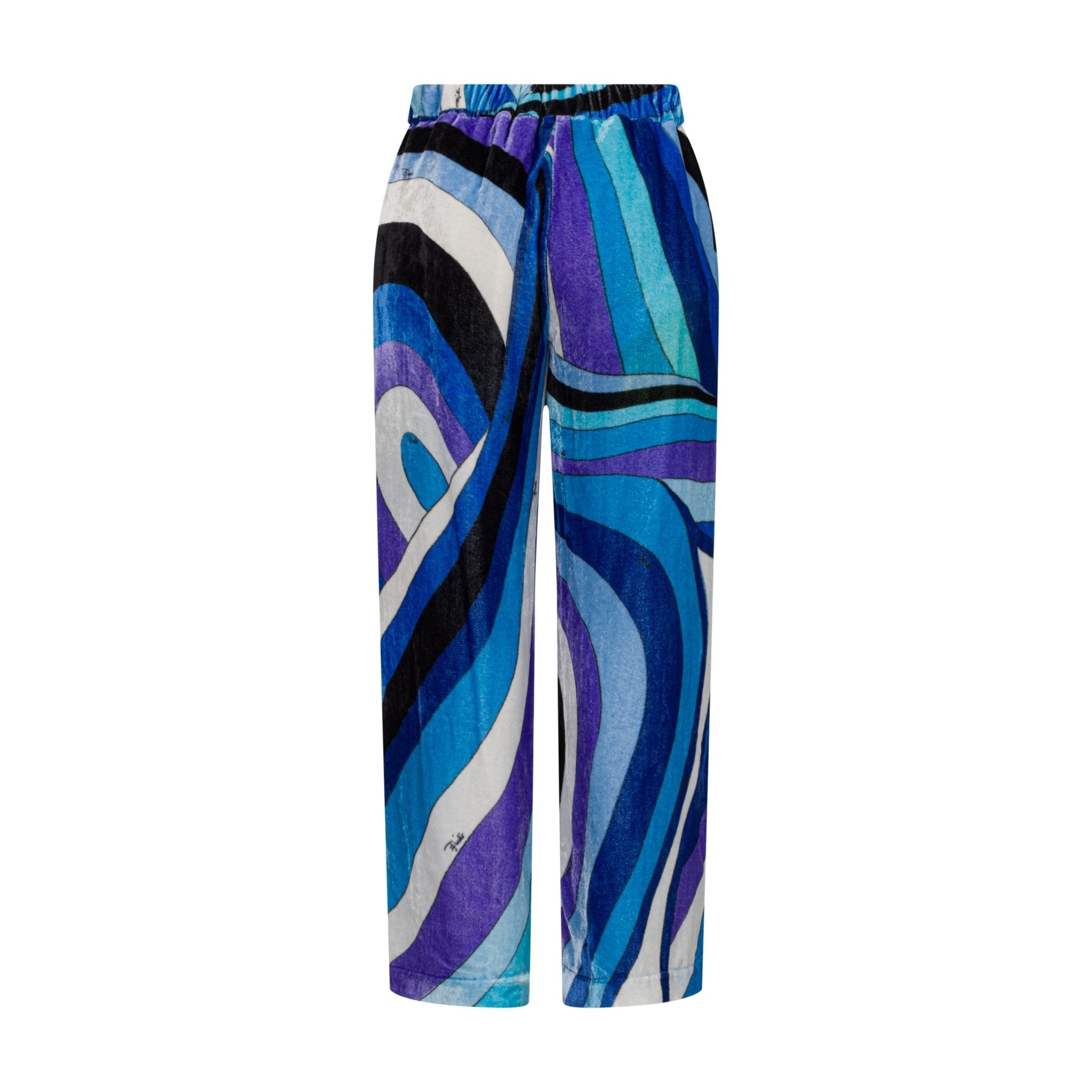 Emilio PucciAbstract Print Velvet Trousers8055178935380SAVANNA