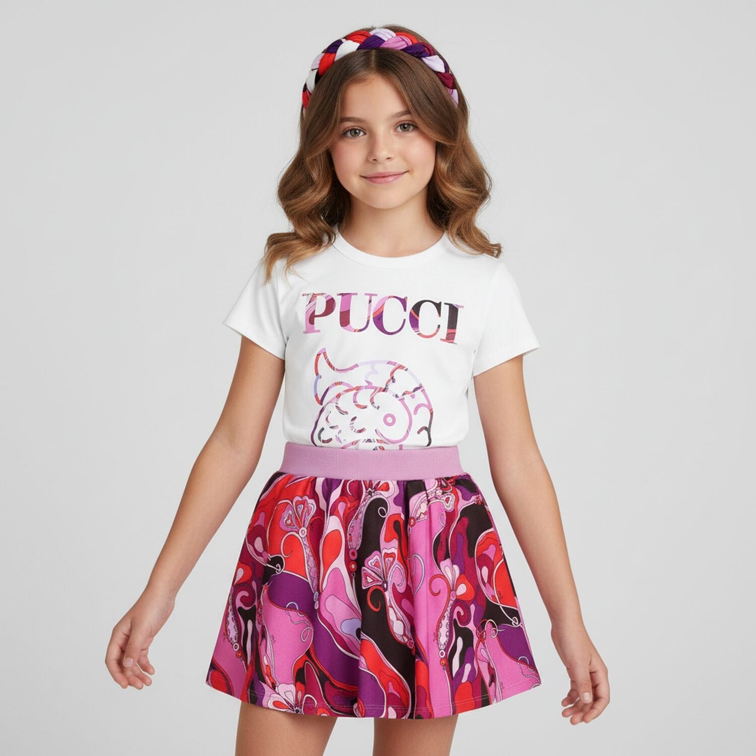 Emilio PucciOrchidee Print Skirt8055178936950SAVANNA