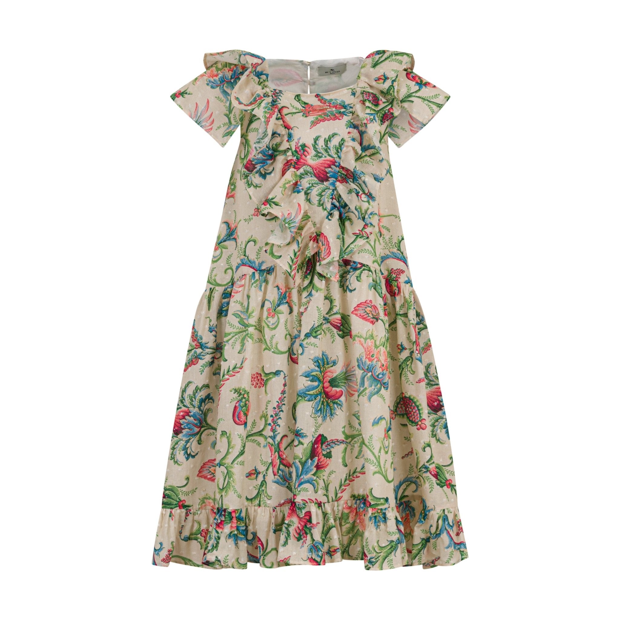 ETRORuffled Floral Dress8059774277479SAVANNA