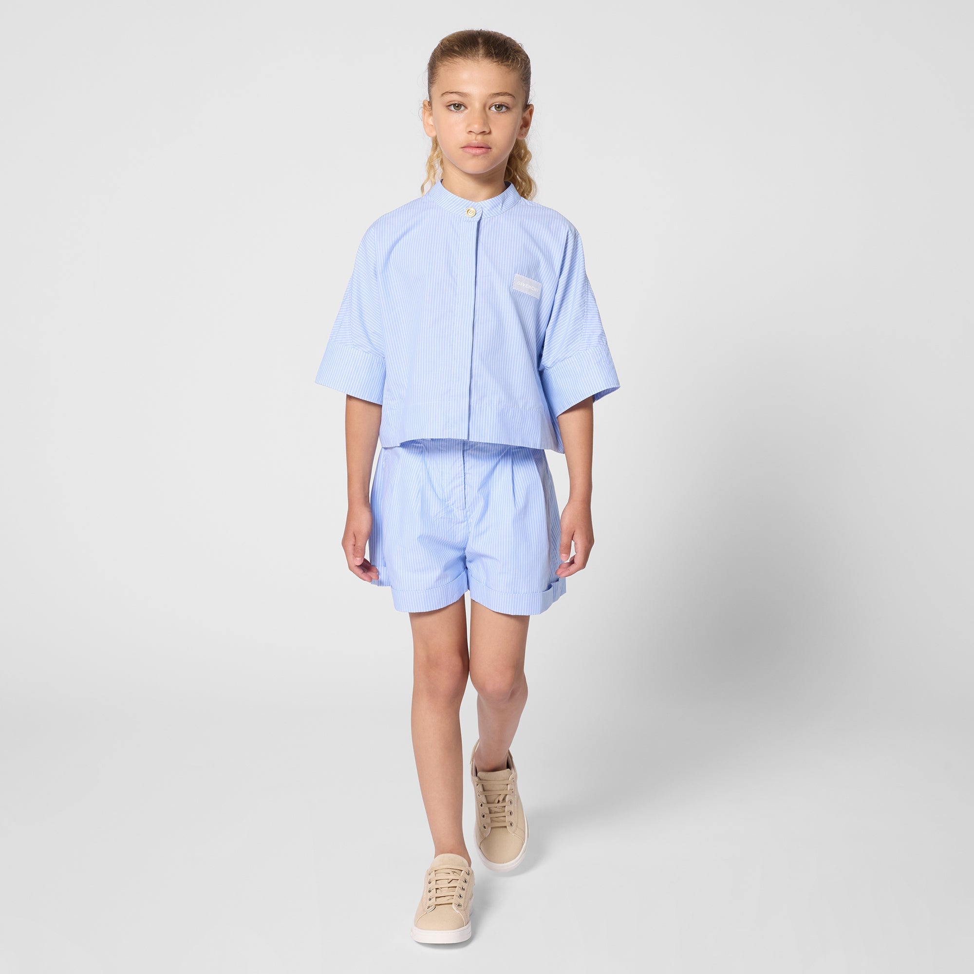 GIVENCHYStripe Poplin Shorts Set3617165979811SAVANNA