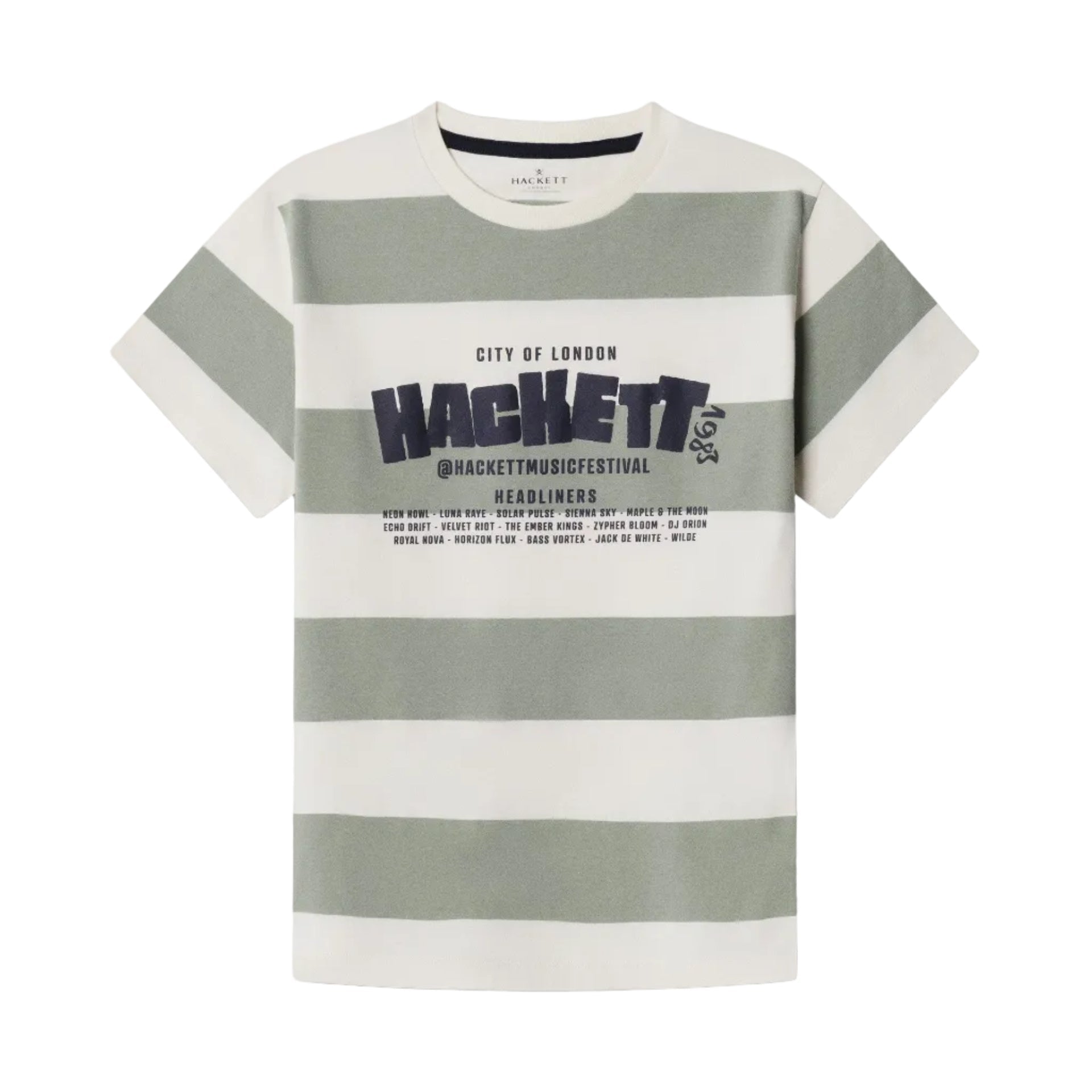 Hackett LondonFestival Stripe Logo T-Shirt5063698149654SAVANNA