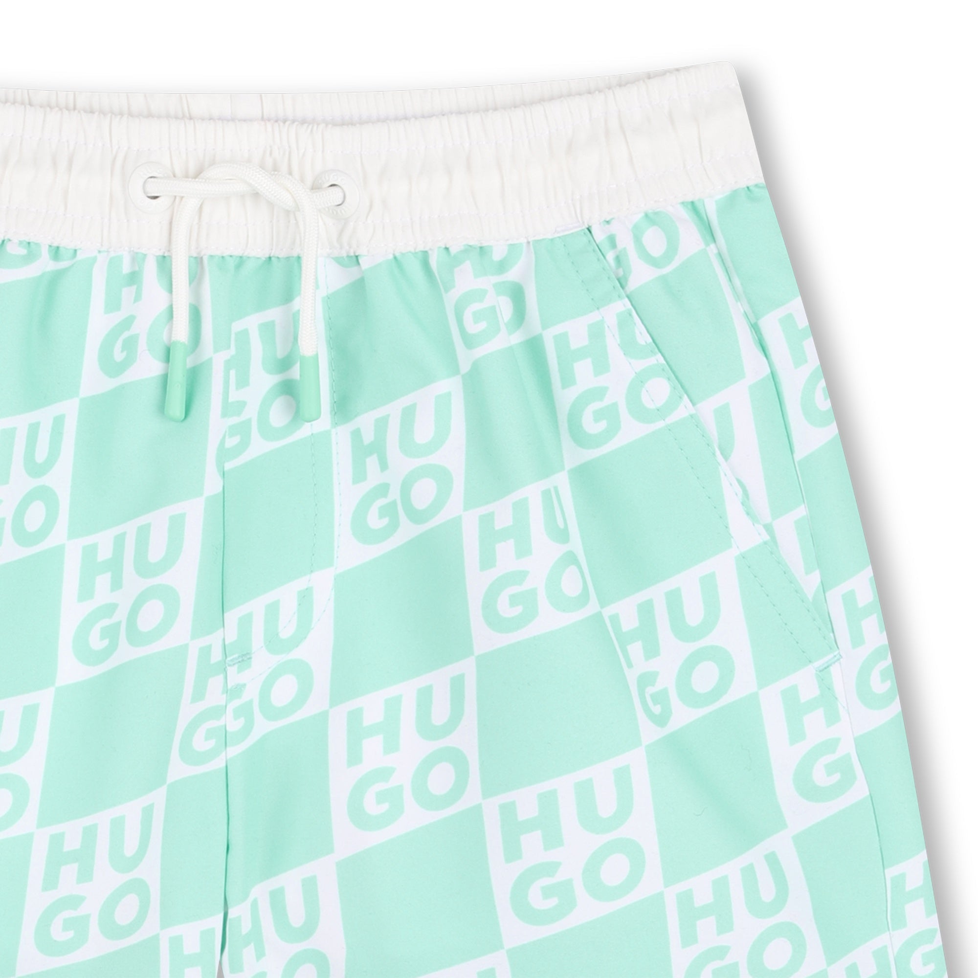 HUGOCheck Logo Swim Shorts3617165853494SAVANNA