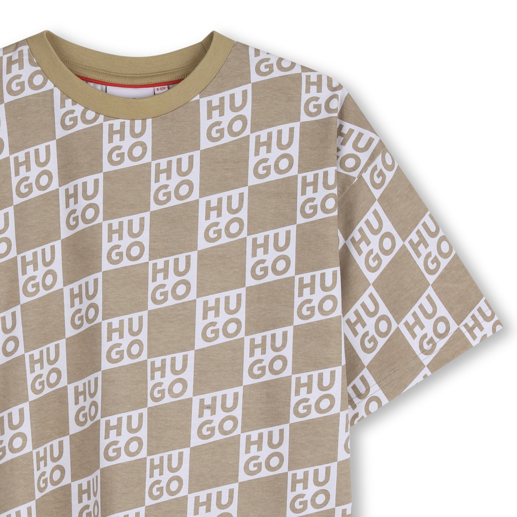 HUGOChecked Logo T-shirt3617165842467SAVANNA