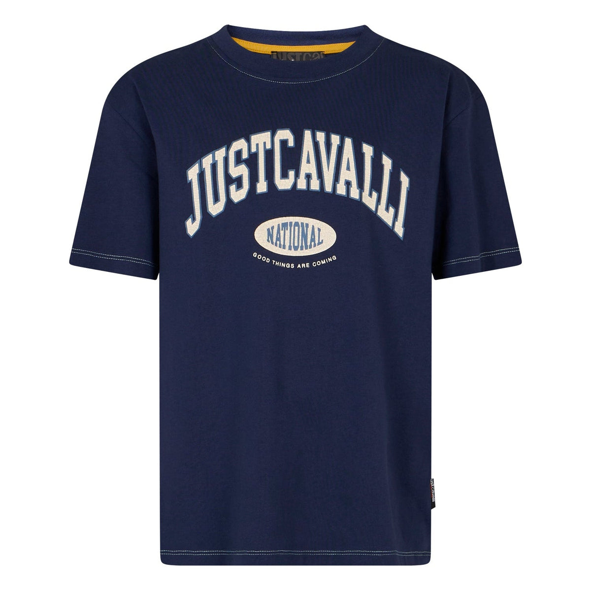 Just CavalliContrast Stitch T-Shirt8053638639946SAVANNA