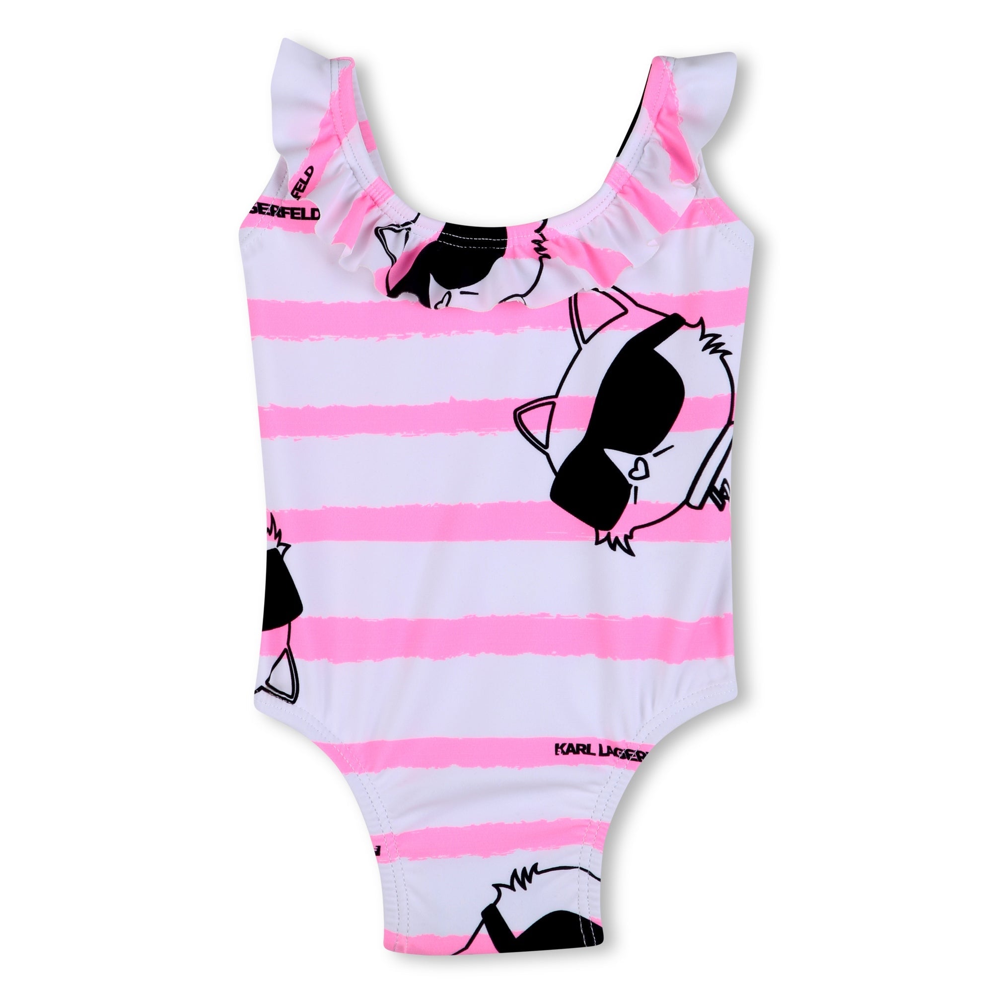 Karl LagerfeldIkon Choupette Striped Ruffled Swimsuit3617166094148SAVANNA