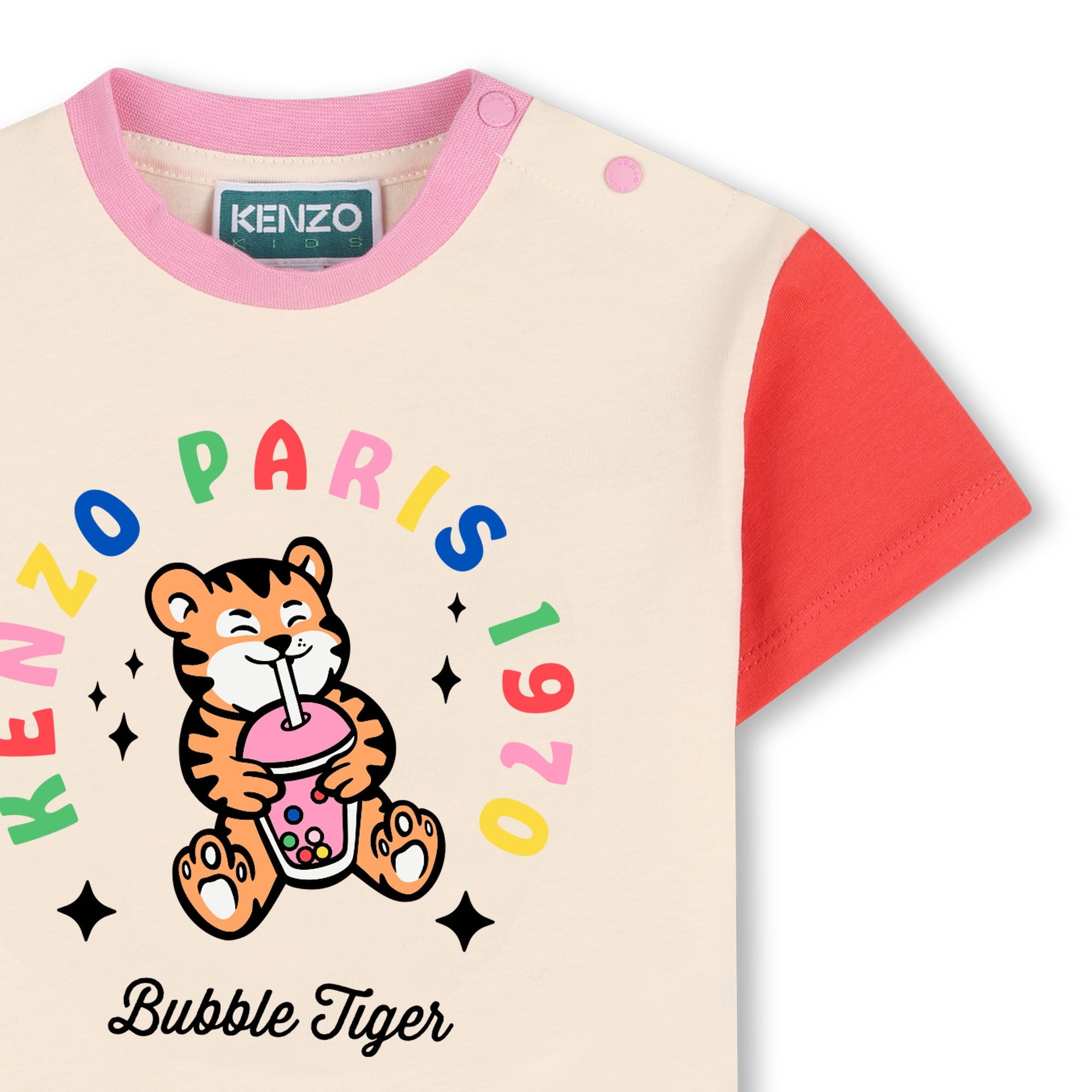 KENZOBubble Tiger Logo T-ShirtSAVANNA