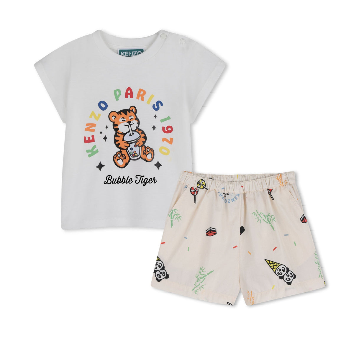 KENZOBubble Tiger Shorts Set3617165875175SAVANNA