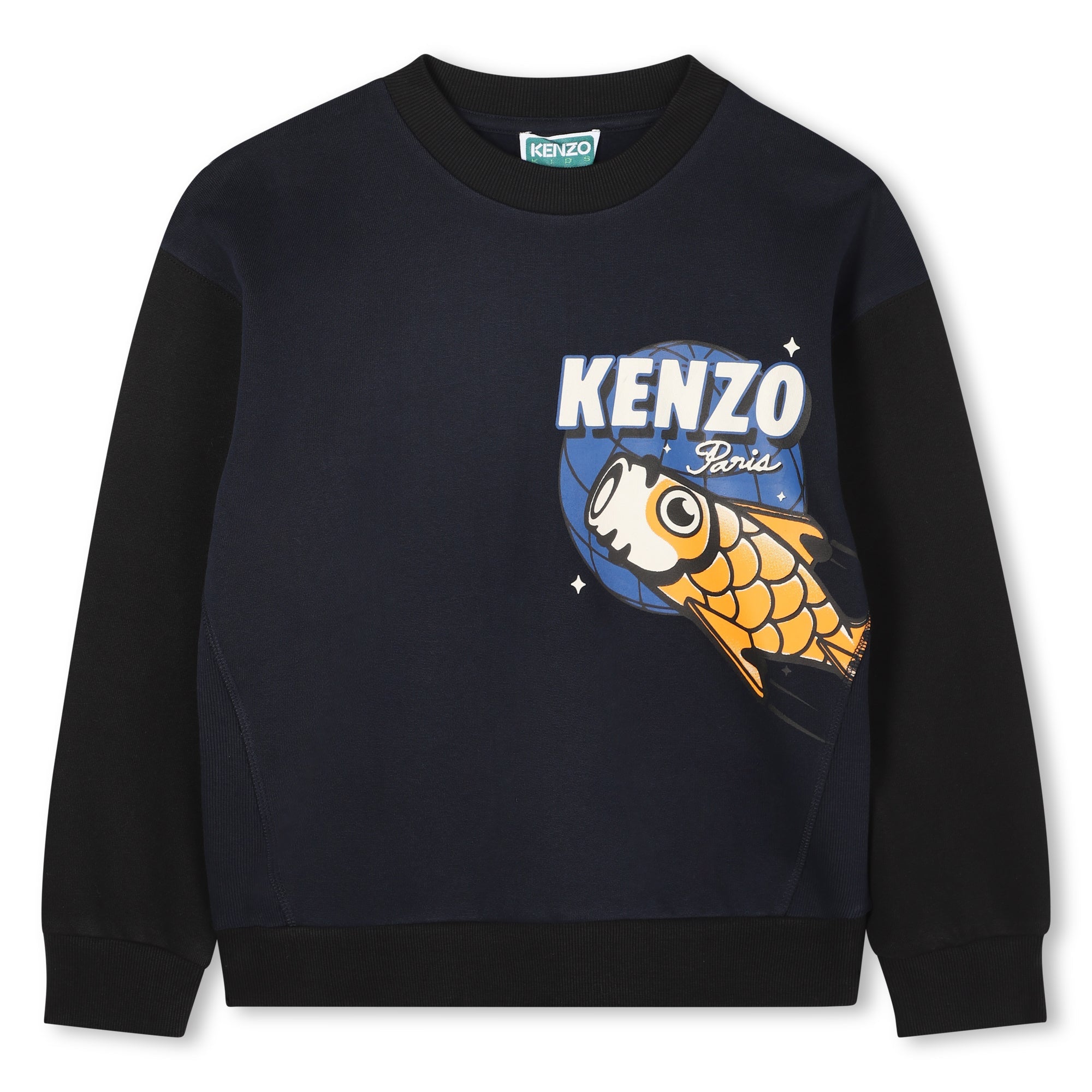 KENZOFish Logo Sweatshirt3617165698088SAVANNA