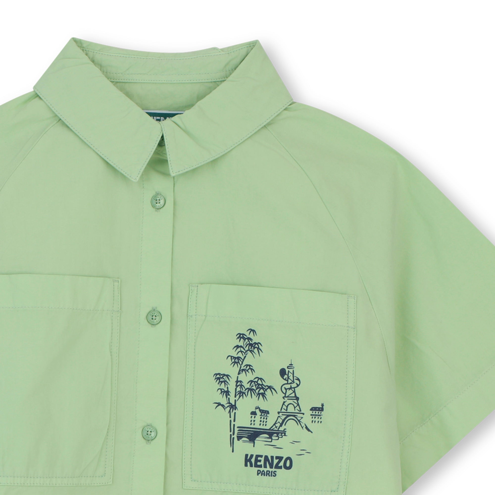 KENZOShort Sleeved Poplin Shirt3617165932311SAVANNA