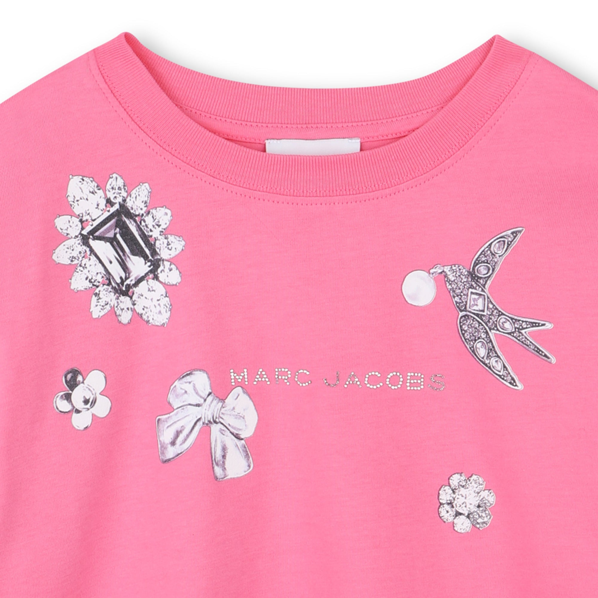 MARC JACOBSRhinestone Logo T-ShirtSAVANNA