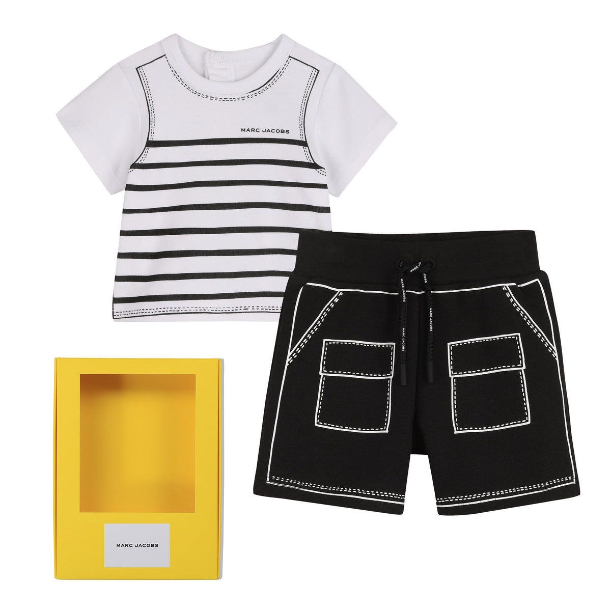 MARC JACOBSStriped T-shirt & Shorts Set3617165909191SAVANNA