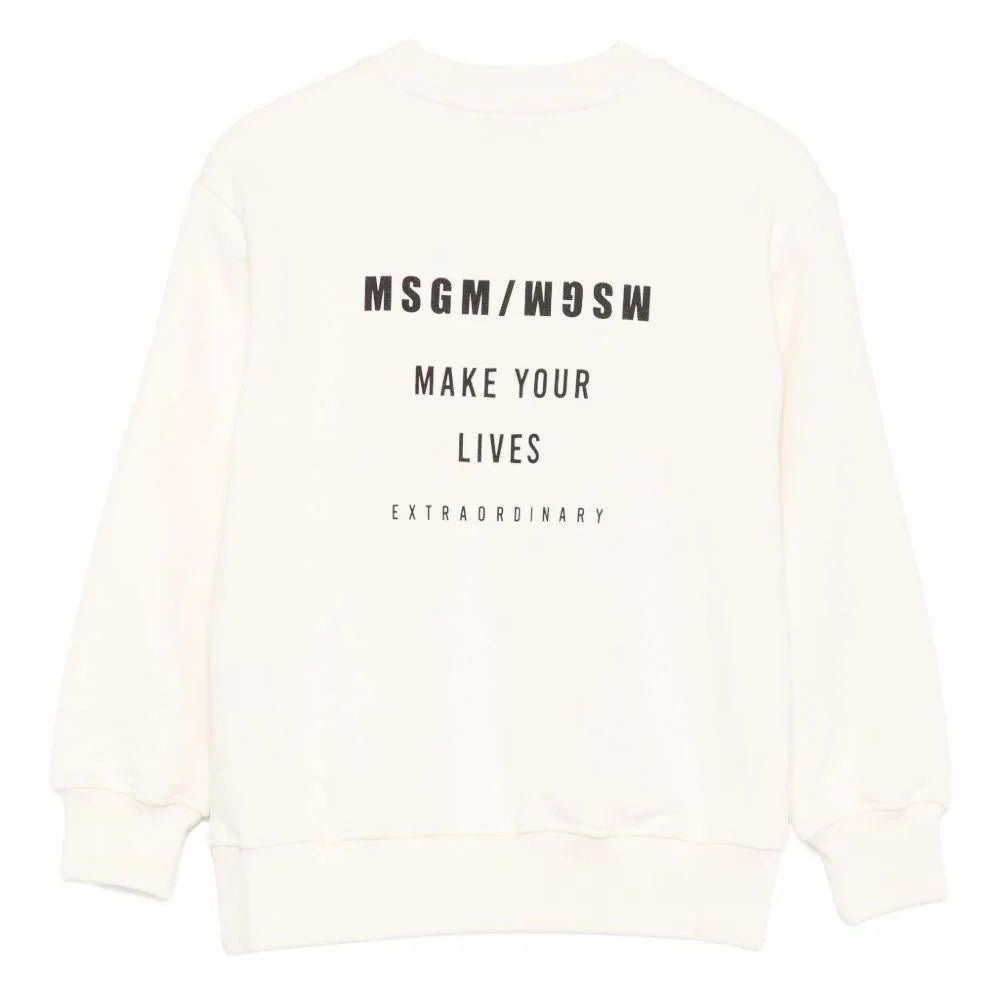 MSGMCrewneck Logo Print Sweatshirt8051883382372SAVANNA