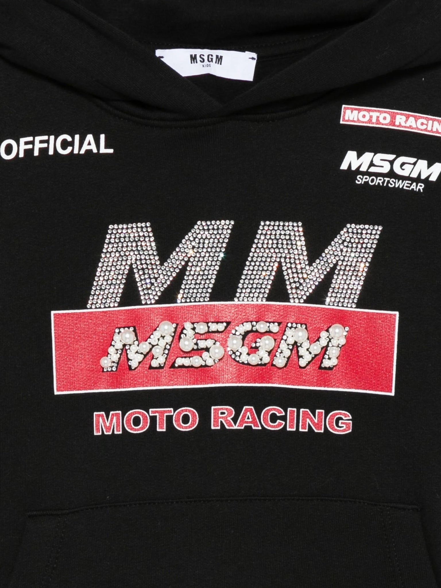 MSGMCrystal Embellished Logo Hoodie8051883387704SAVANNA