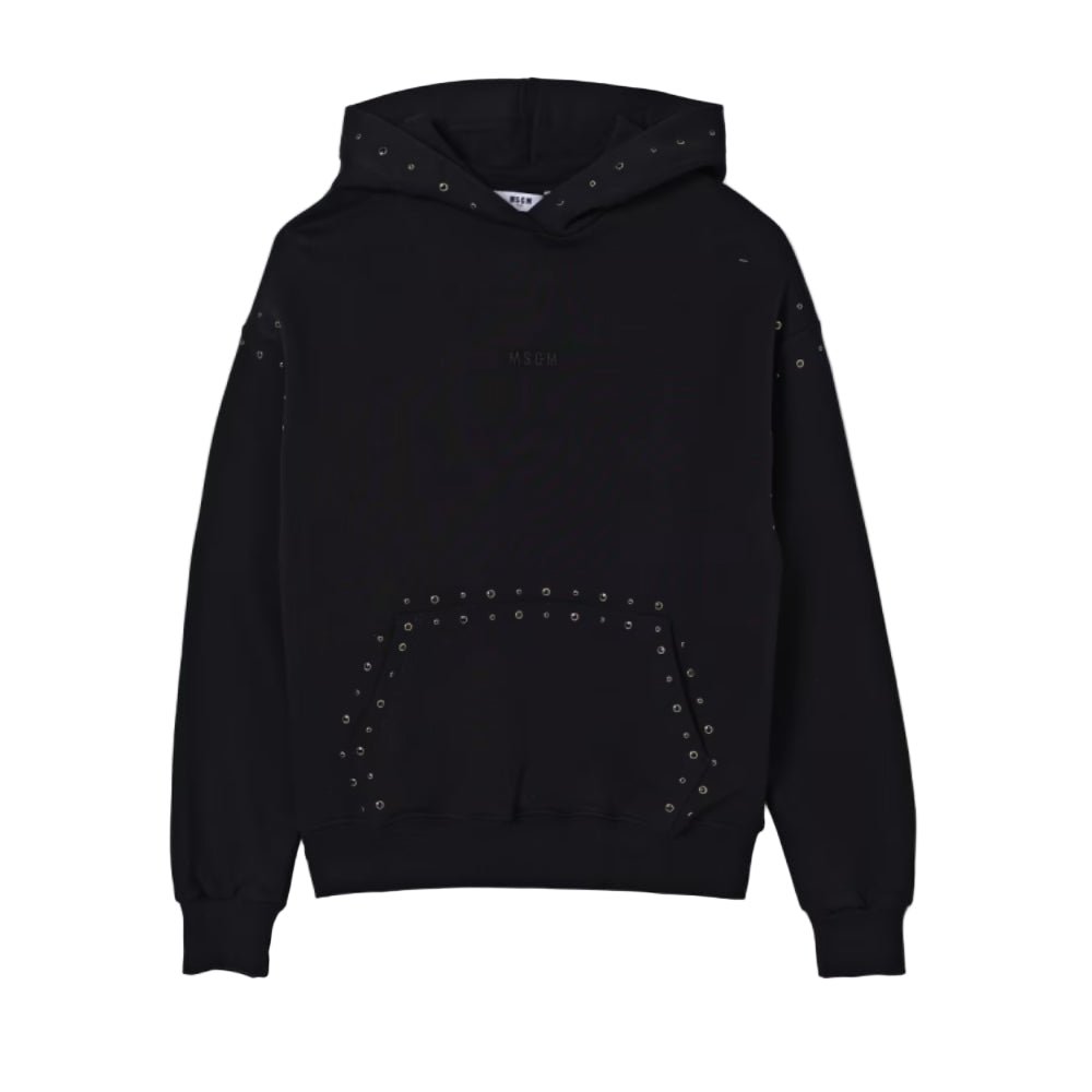 MSGMDetailing Embellished Logo Hoodie8051883387261SAVANNA