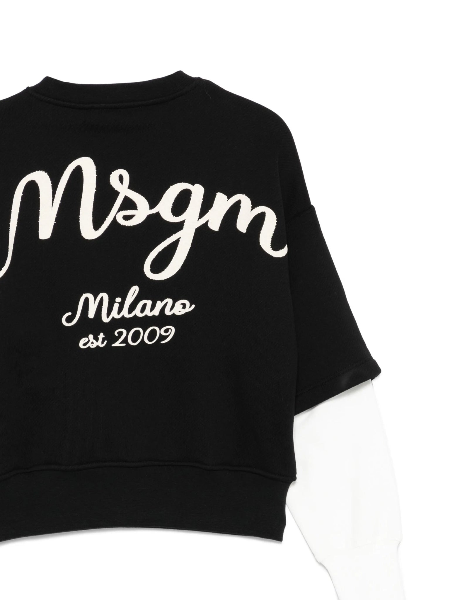 MSGMDouble Layered Logo Print Sweatshirt8051883383157SAVANNA