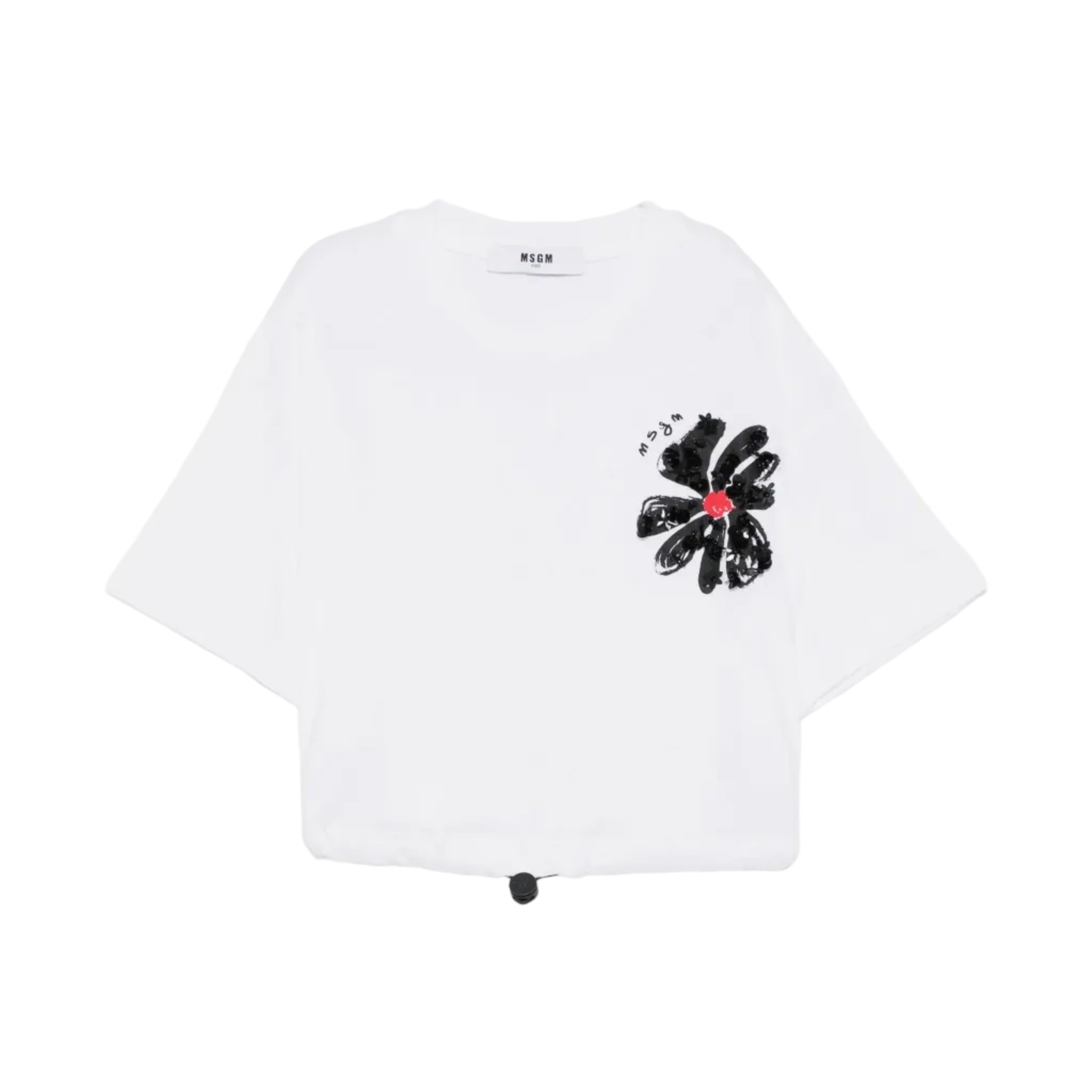 MSGMFlower Applique T-Shirt8051883432886SAVANNA