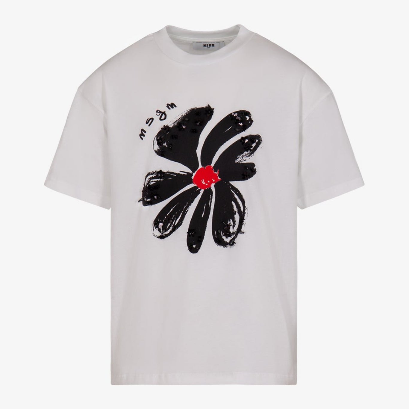 MSGMLogo Printed Abstract T-Shirt8051883432152SAVANNA