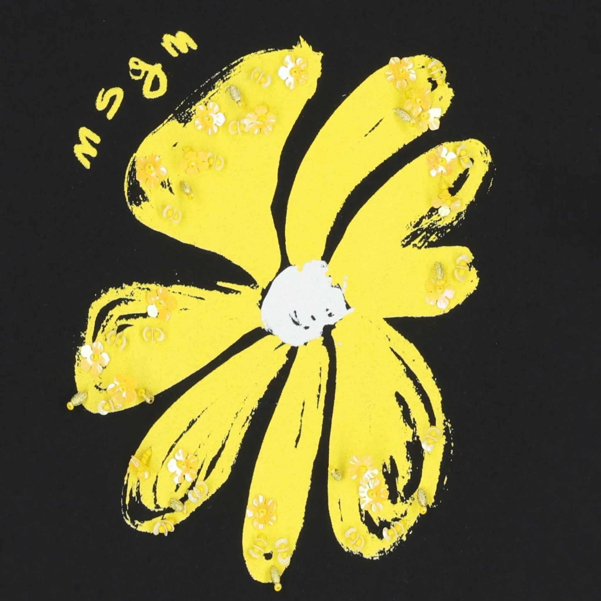 MSGMLogo Printed Abstract T-Shirt8051883432213SAVANNA