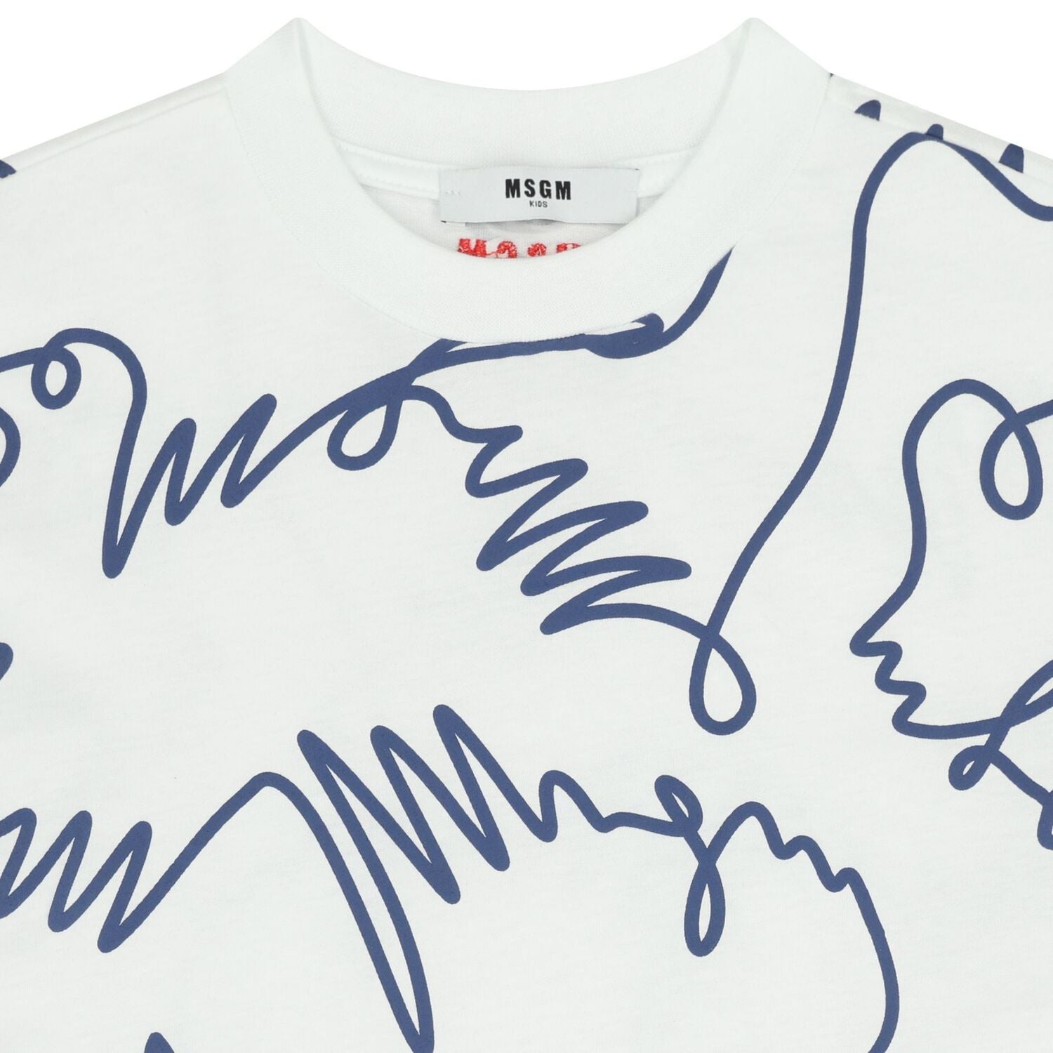 MSGMLogo Printed Abstract T-Shirt8051883442571SAVANNA