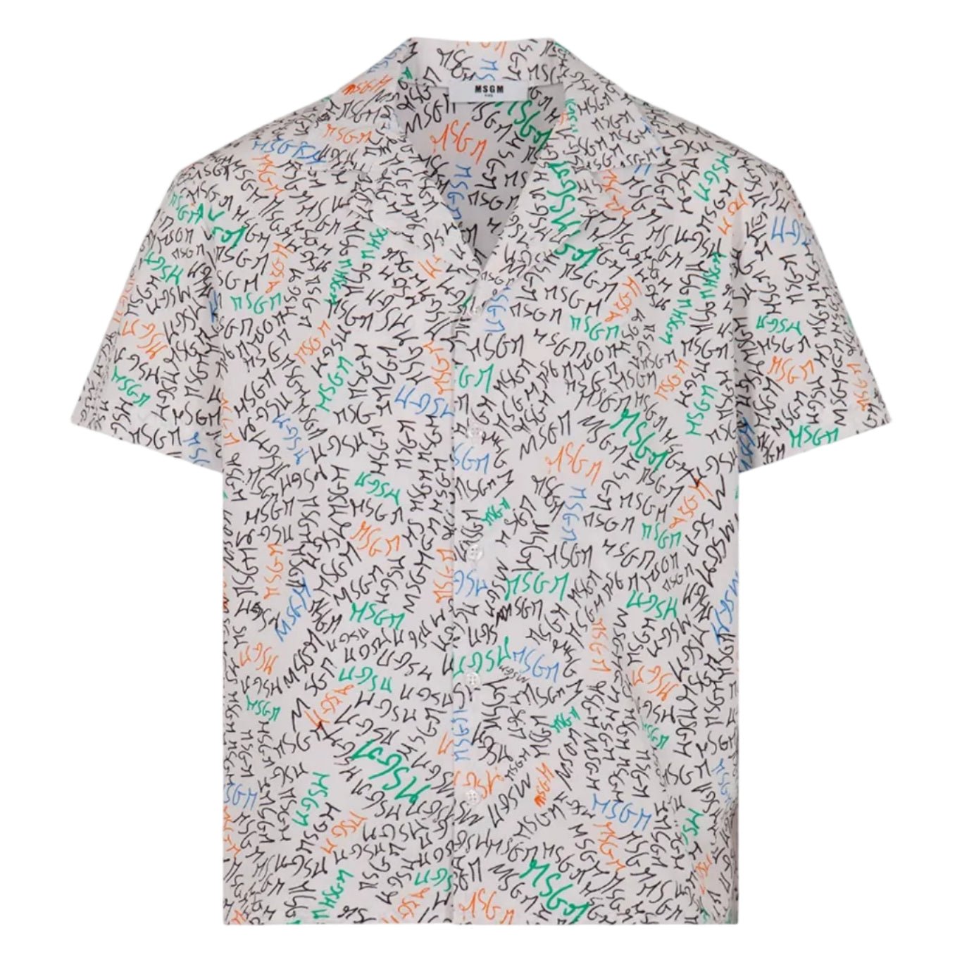 MSGMPoplin Printed Logo Shirt8051883421781SAVANNA