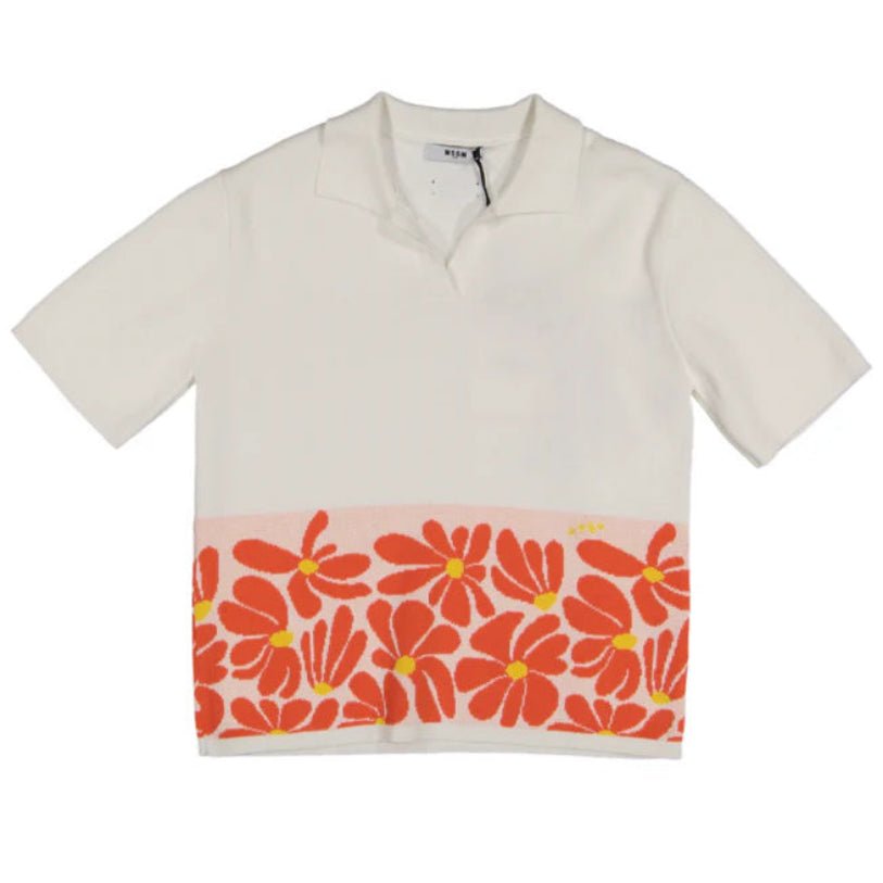 MSGMStriped Pattern Polo Shirt8051883415001SAVANNA