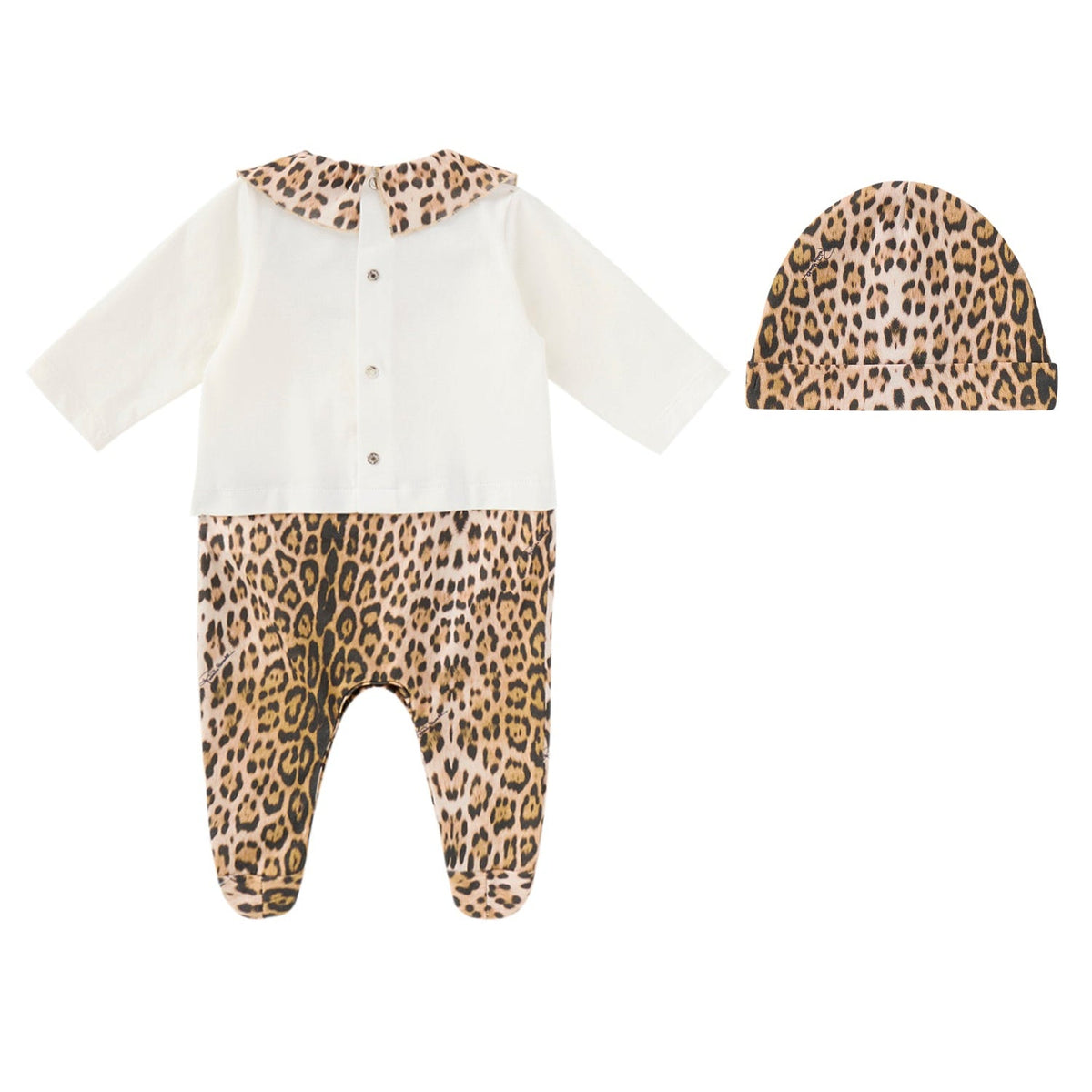 Roberto CavalliLeopard Embroidered Babygrow Set8053638806676SAVANNA