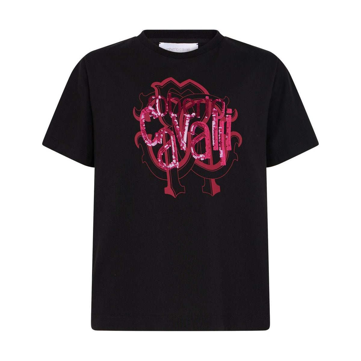 Roberto CavalliLogo Embellished T-Shirt8053638775545SAVANNA