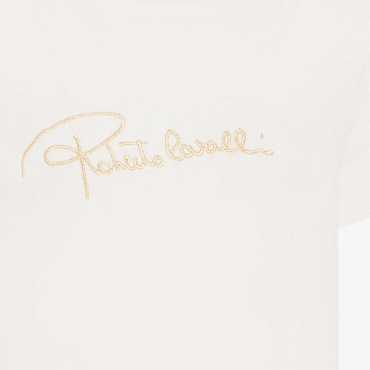 Roberto CavalliLogo Embellished T-Shirt8053638775965SAVANNA