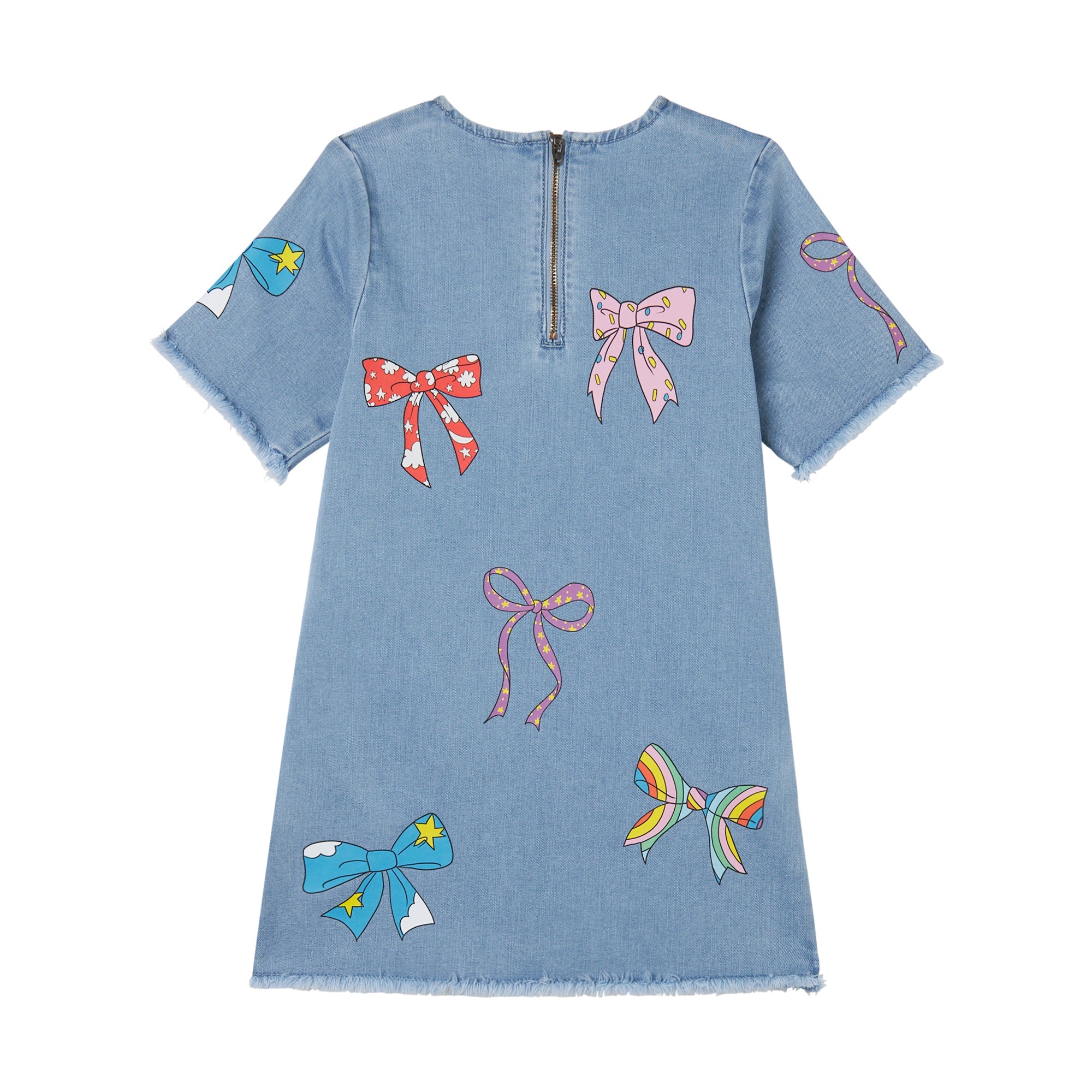 Stella McCartneyDenim Bow Print Dress8055178954510SAVANNA