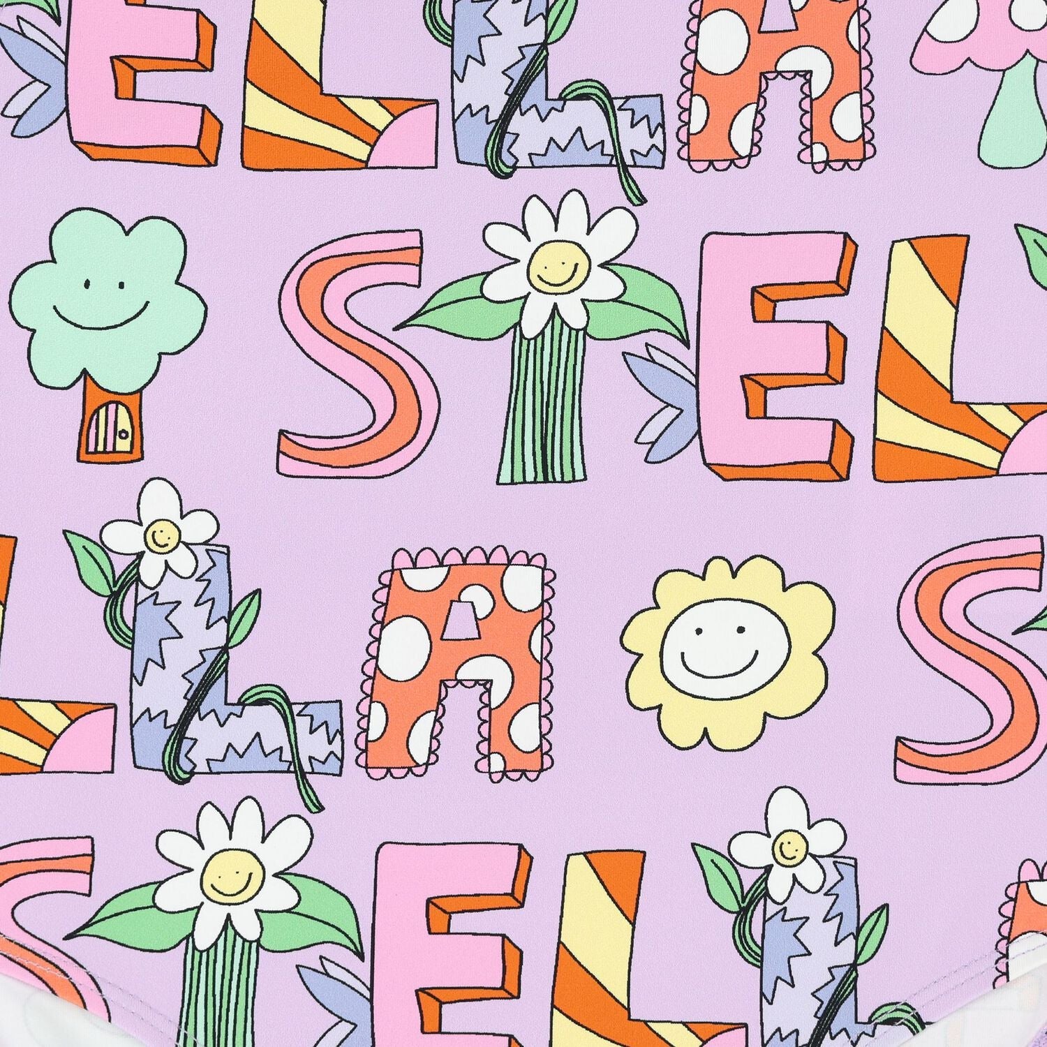 Stella McCartneyLettering Print Swimsuit8055178796950SAVANNA