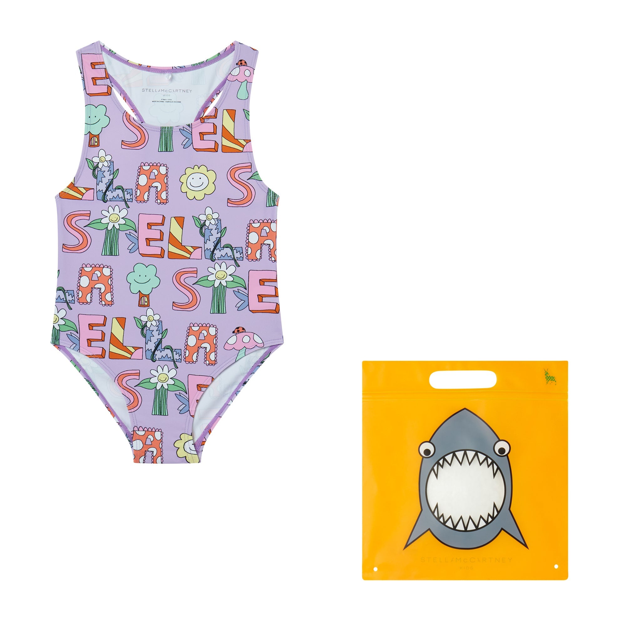 Stella McCartneyLettering Print Swimsuit8055178796950SAVANNA