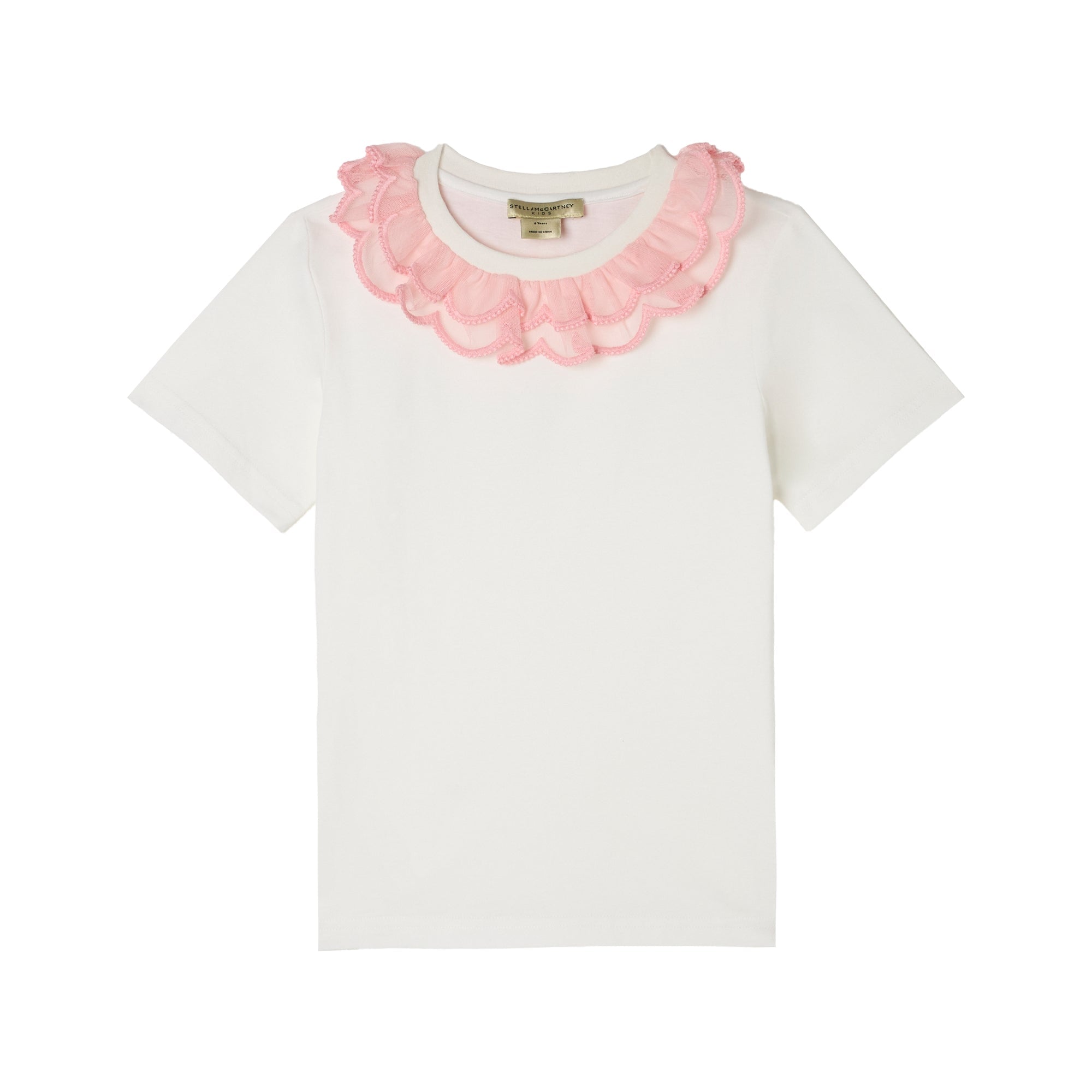 Stella McCartneyRuffled Logo T-ShirtSAVANNA