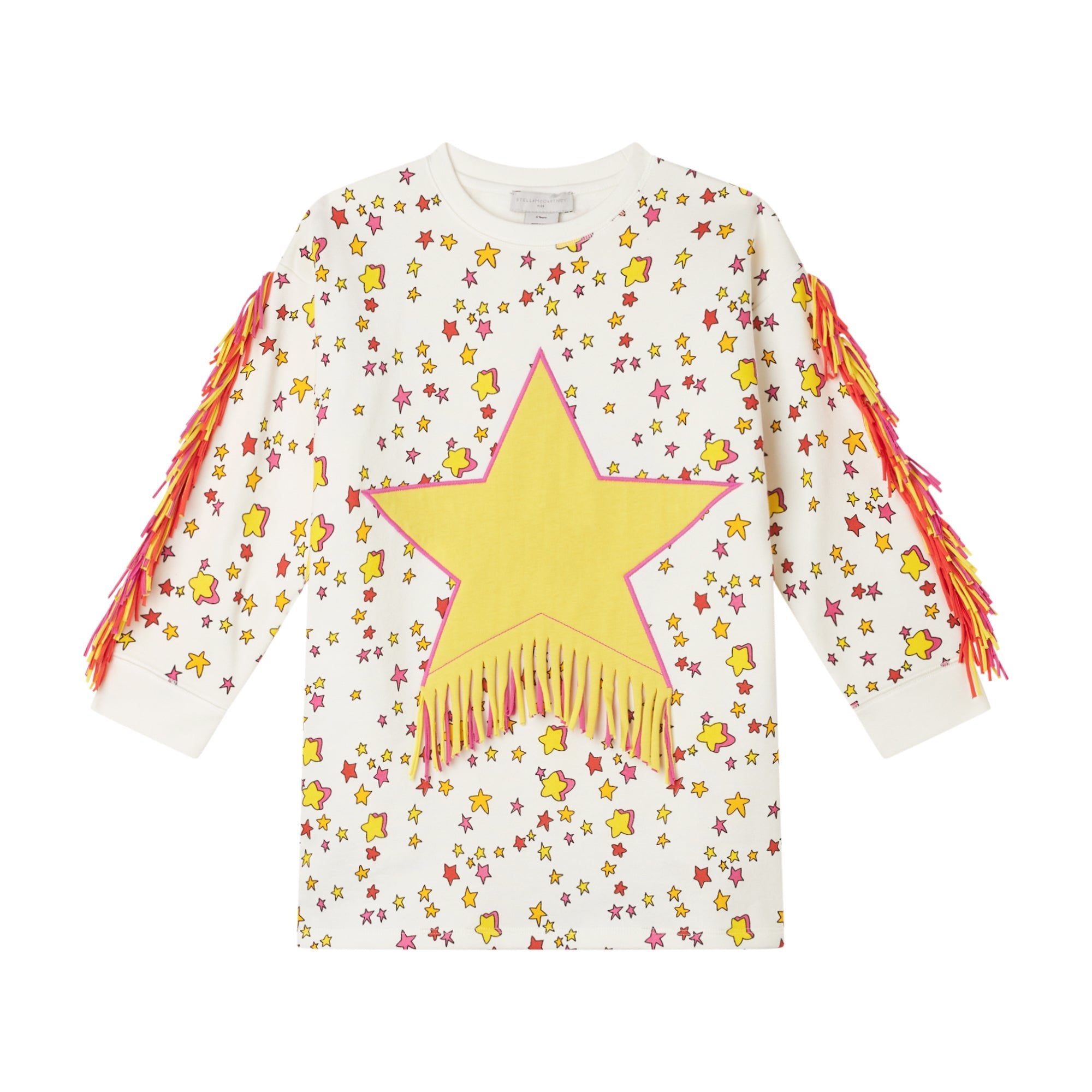 Stella McCartneyStar Graphic Fringed Sweatshirt Dress8055178953865SAVANNA